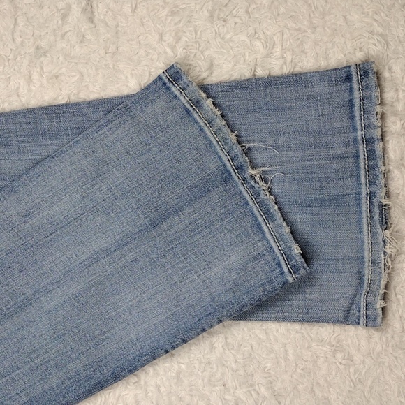 Miss Me Style JE1098BL Blue Light Wash Distressed Mid Rise Boot Cut Denim Jean - Picture 14 of 15